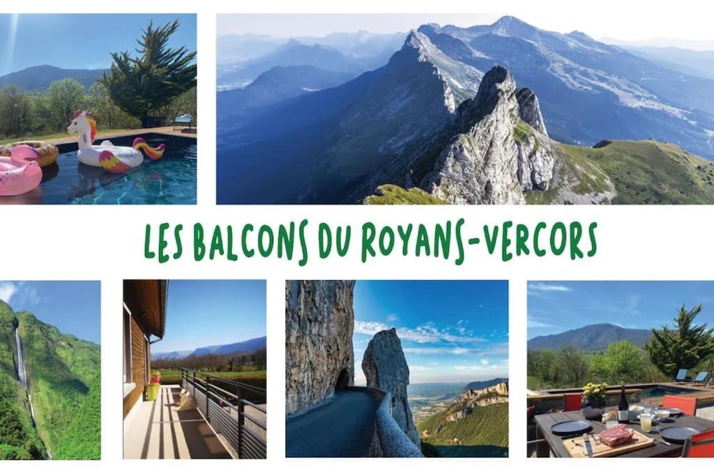 Balcons Du Royans.Logement Entier Piscine Saint-Jean-en-Royans Exterior photo